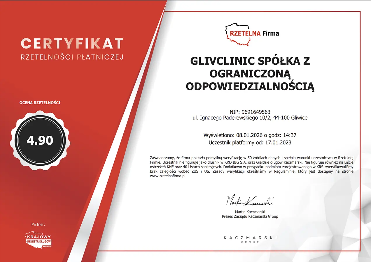 Certyfikat Rzetelna Firma